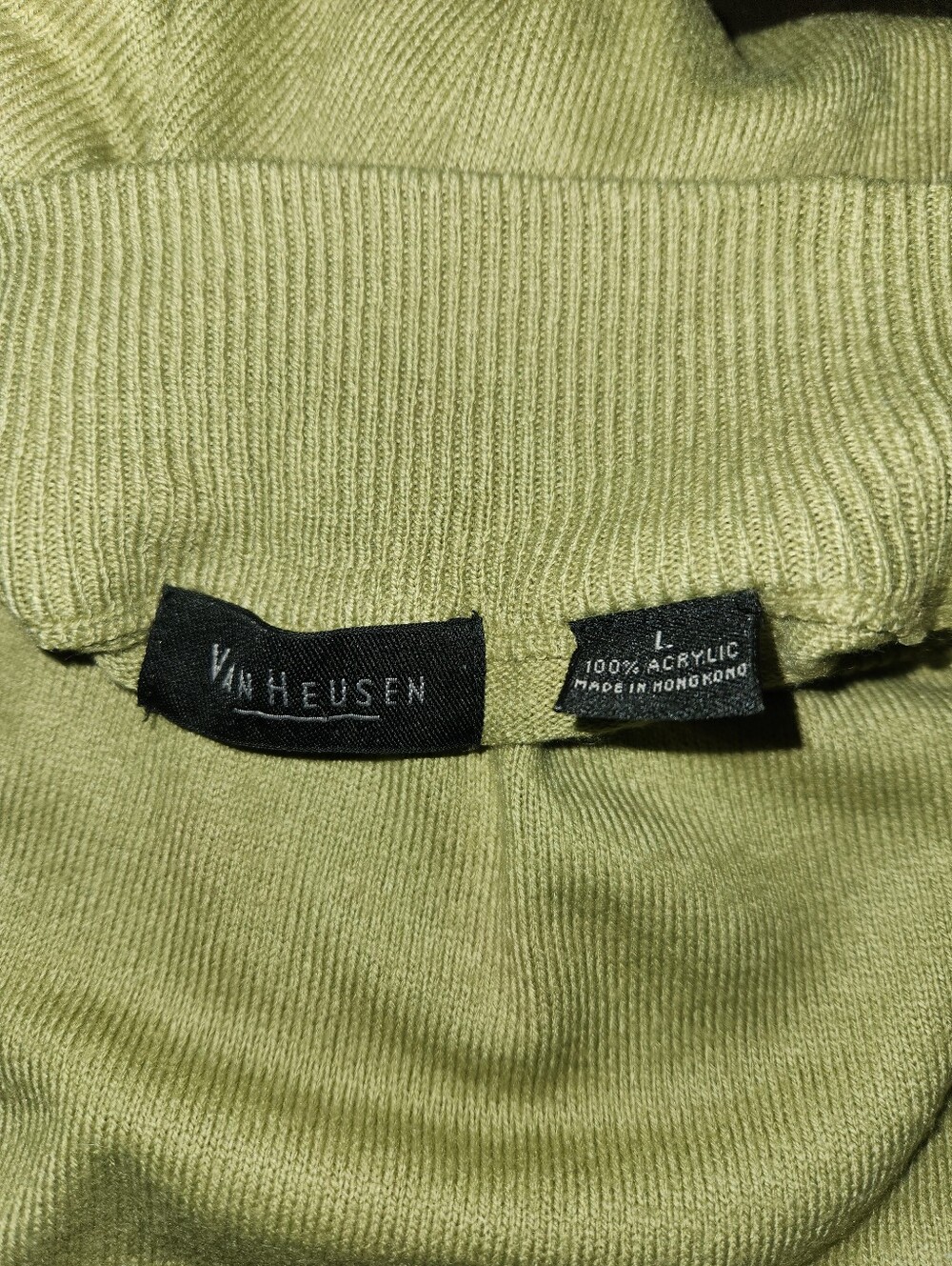 Van Heusen Olive Turtleneck Sweater - Picture 4 of 6